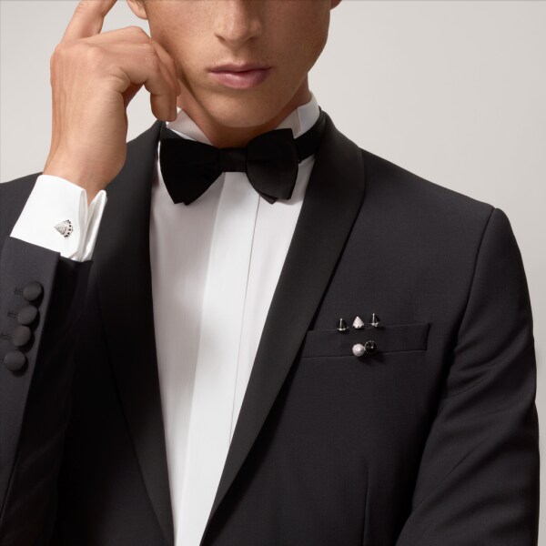 Clash [Un]limited chain pocket gem Rhodium-finish white gold, onyx, diamonds.